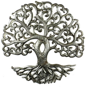 14 inch Tree of Life Curly (GC) Metal Wall Art