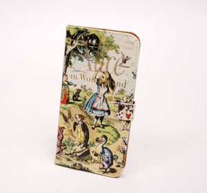Alice Book phone flip case wallet for iPhone and Samsung Home - Electronics