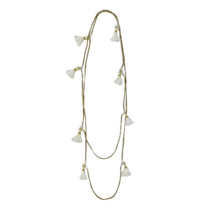 Ananya Tassel Necklace White Women - Jewelry - Necklaces