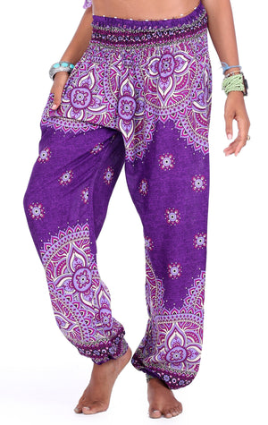 Andromeda Purple Goddess Mandala Pants Harem Pants
