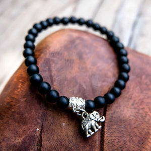 Black Elephant Bracelet - Protection & Luck Women - Jewelry - Bracelets
