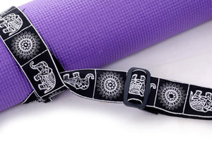 Black Elephant Yoga Mat Strap Yoga