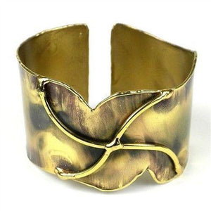 Brass Pinwheel Cuff  (GC) Brass Images