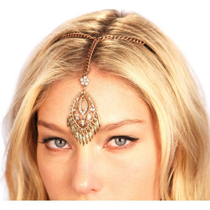 Bronzed Fringe Tikka Women - Accessories - Hair Accessories