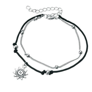 Charm Anklets for Beach with Sun, Infinity Symbol, Dolphin Charm