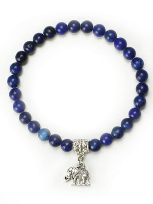 Cobalt Blue Elephant Bracelet - Calmness & Reliability Women - Jewelry - Bracelets