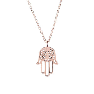 Cosmic Hamsa Necklace Rosegold Women - Jewelry - Necklaces
