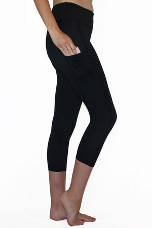 Everyday Black - Pocket Capri Women - Apparel - Activewear - Leggings