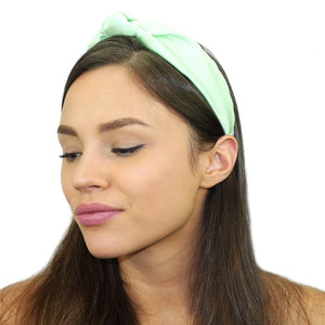 Floral Silk Top Knot Headband Mint Women - Accessories - Hair Accessories