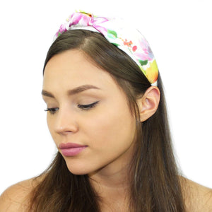 Floral Silk Top Knot Headband Women - Accessories - Hair Accessories