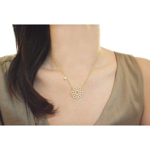 Gold lace necklace Women - Jewelry - Necklaces