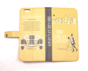 Great Gatsby phone flip case wallet for iPhone and Samsung Home - Electronics