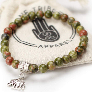 Green Elephant Bracelet - Wealth & Intelligence Women - Jewelry - Bracelets