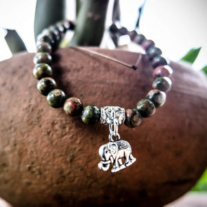Green Elephant Bracelet - Wealth & Intelligence Women - Jewelry - Bracelets