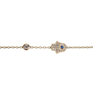 Hamsa Hand Bracelet rosegold Women - Jewelry - Bracelets