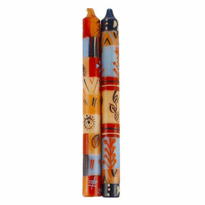 Hand Painted Candles in Uzushi Design (pair of tapers) (GC) Candles