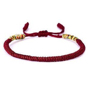 Handmade Knots Rope Buddha Lucky Charm Tibetan Bracelet