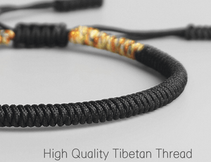 Black Gold Tibetan Buddhist Bracelet