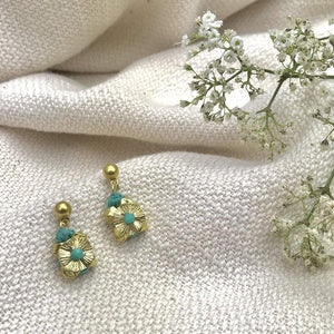 Keya Flower Earrings Black Women - Jewelry - Earrings