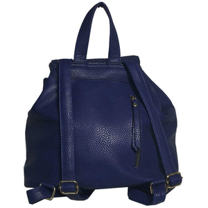 Mechaly Women's Jamie Blue Vegan Leather Backpack Women - Bags - Backpacks