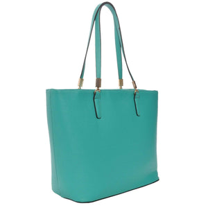 Mechaly Women's Sydney Green Vegan Leather Tote Handbag Women - Bags - Totes
