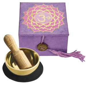 Mini Meditation Bowl Box: 2" Crown Chakra (GC) Meditation
