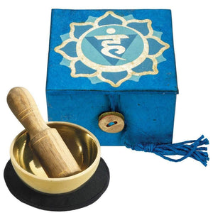 Mini Meditation Bowl Box: 2" Throat Chakra (GC) Meditation