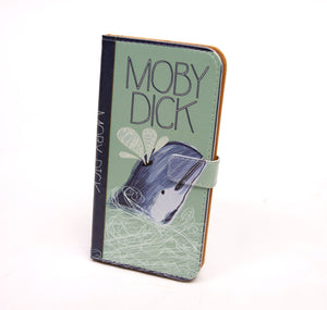 Moby Dick Book phone flip case wallet for iPhone and Samsung Home - Electronics