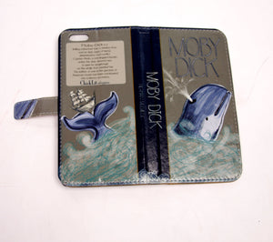 Moby Dick (Dark) Book phone flip case wallet for iPhone and Samsung iphn 5, 5s Home - Electronics