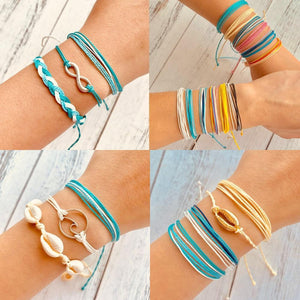 Multicolor Braided Minimalist Friendship Bracelets