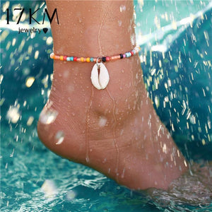 Multicolor Shell Anklet in 9 Colors