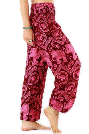 Pink Dani Elephant Harem Pants Standard / Pink Harem Pants