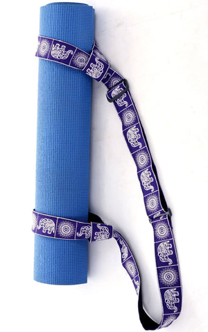 Purple Elephant Yoga Mat Strap Yoga