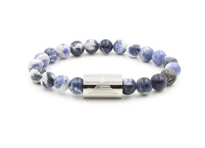 Rocky - Blue Sodalite L/XL / Silver Men - Jewelry - Bracelets