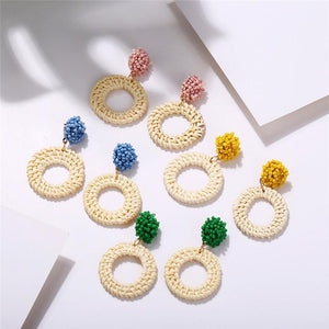 Shell Multicolor Beaded Drop Earrings in Many Colors