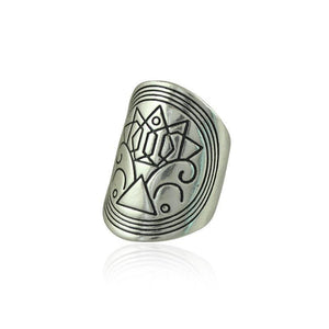 Silver Antique Boho Turkish Ring