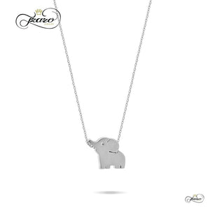 Small Elephant Necklace, 925 Sterling Silver, Silver Plated Mini Elephant Necklace Women - Jewelry - Necklaces