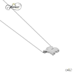 Small Elephant Necklace, 925 Sterling Silver, Silver Plated Mini Elephant Necklace Women - Jewelry - Necklaces