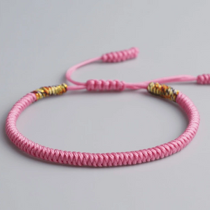 Pink Tibetan Buddhist Bracelet
