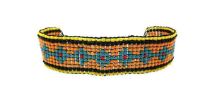 Tribal Woven Friendship Bracelets Yellow Wrap Bracelets