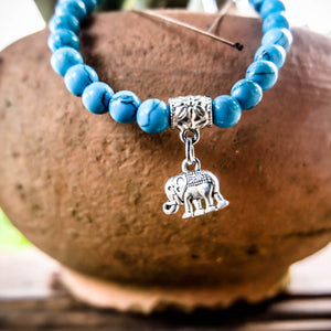 Turquoise Blue Elephant Bracelet - Intelligence & Trust Women - Jewelry - Bracelets