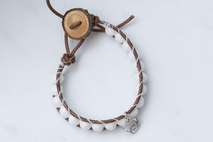 White single wrap leather bracelet Women - Jewelry - Bracelets